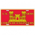 LICENSE PLATE - ARMY , CORPS OF ENGINEERS LICENSE PLATE - ARMY , CORPS OF ENGINEERS